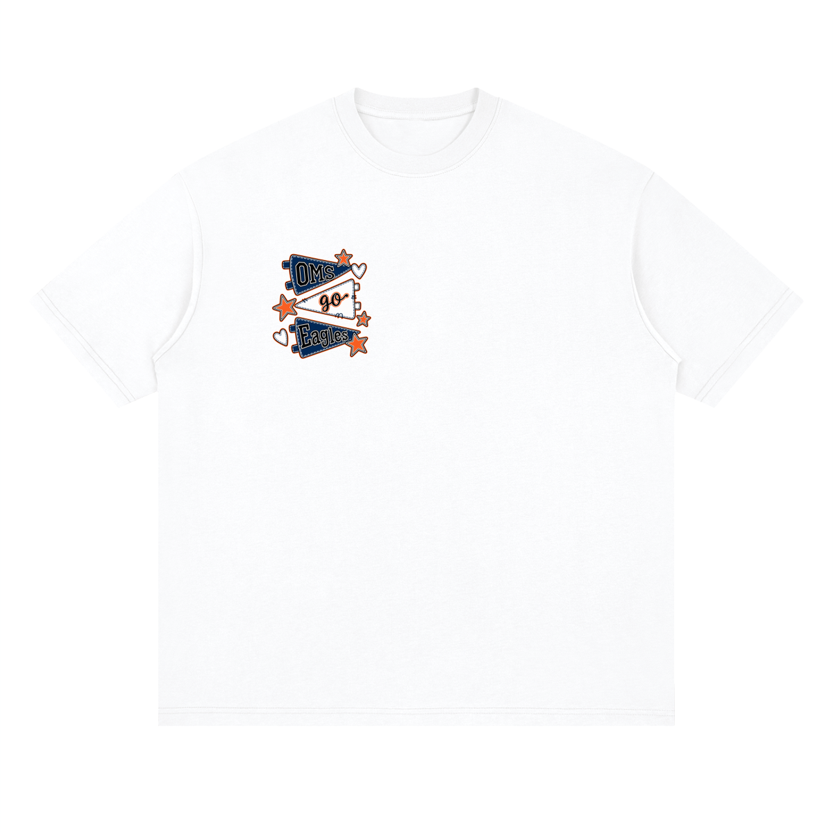 Lets Go Oakland Middle Oversized Drop Shoulder T-Shirt