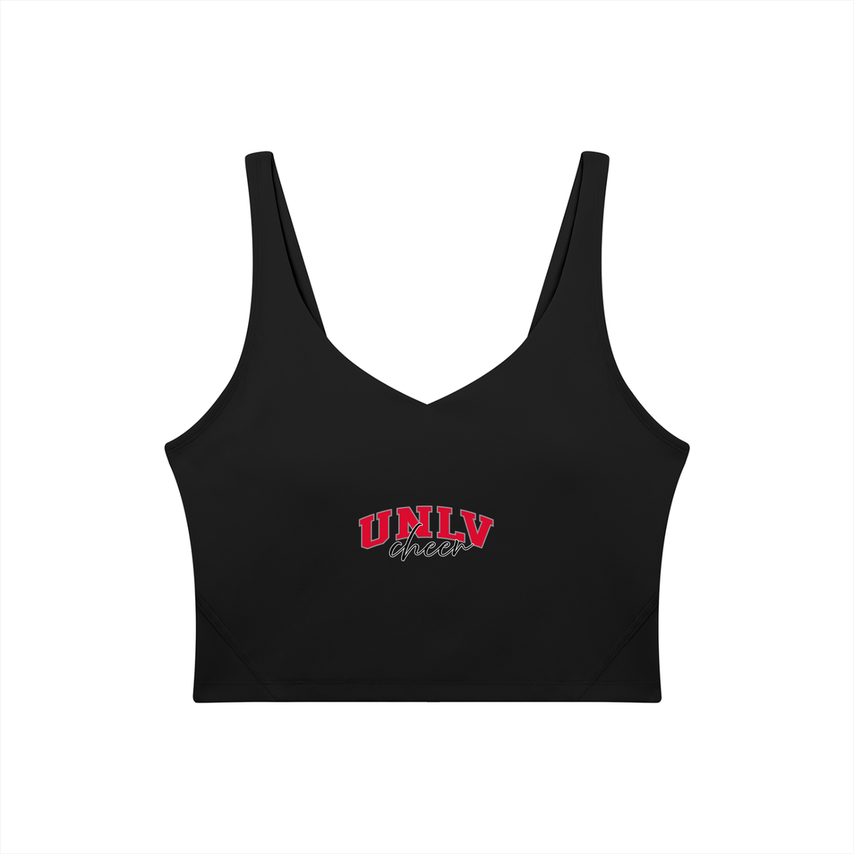 Cursive UNLV Women's V-Neck Yoga Sports Bra