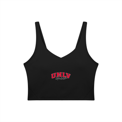 Cursive UNLV Women's V-Neck Yoga Sports Bra