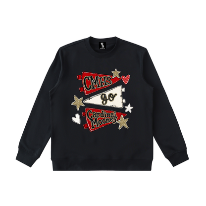 Lets Go Cardinal Mooney Essential Heavyweight Crewneck Sweatshirt