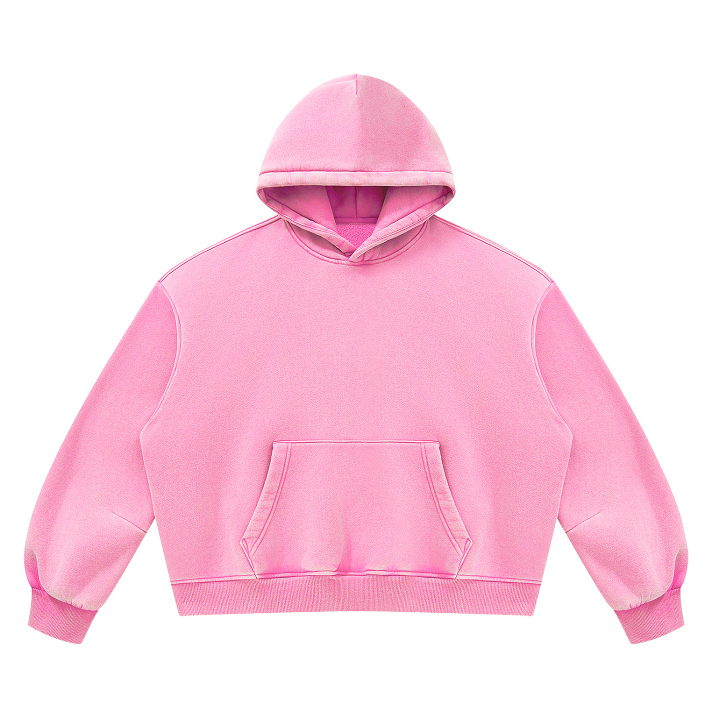 Unisex Vintage Wash Boxy Fleece Hoodie