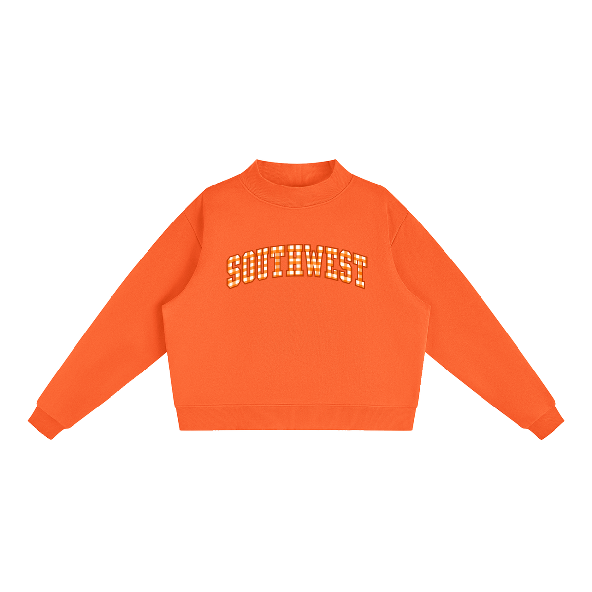 Essential Fleece Mock-Neck Crew Sweatshirt