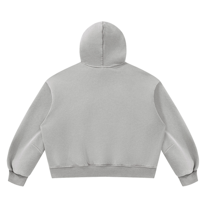 POWER ATHLETICS Unisex Vintage Wash Boxy Fleece Hoodie