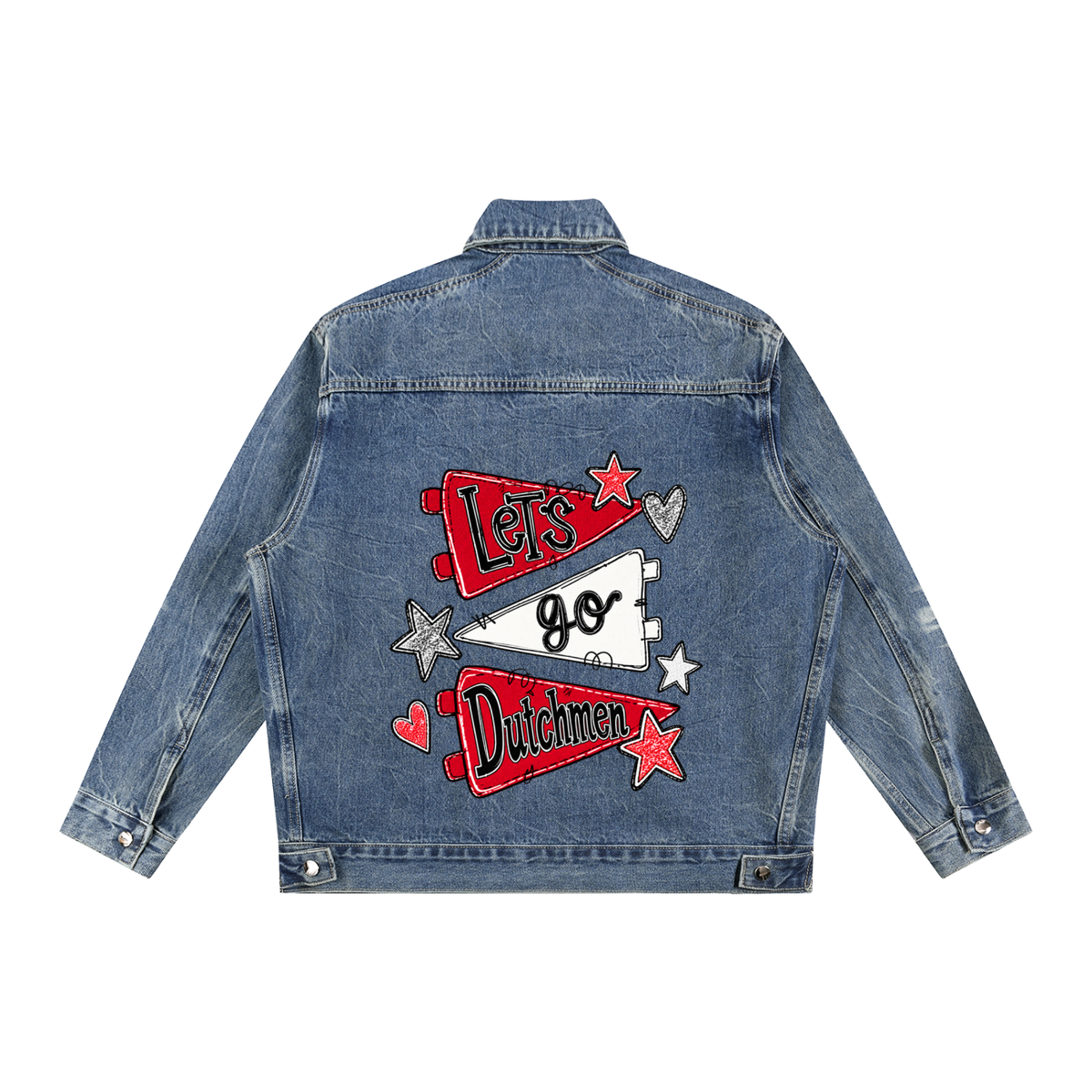 Lets Go Tappan Zee Vintage Wash Zip Up Denim Jacket