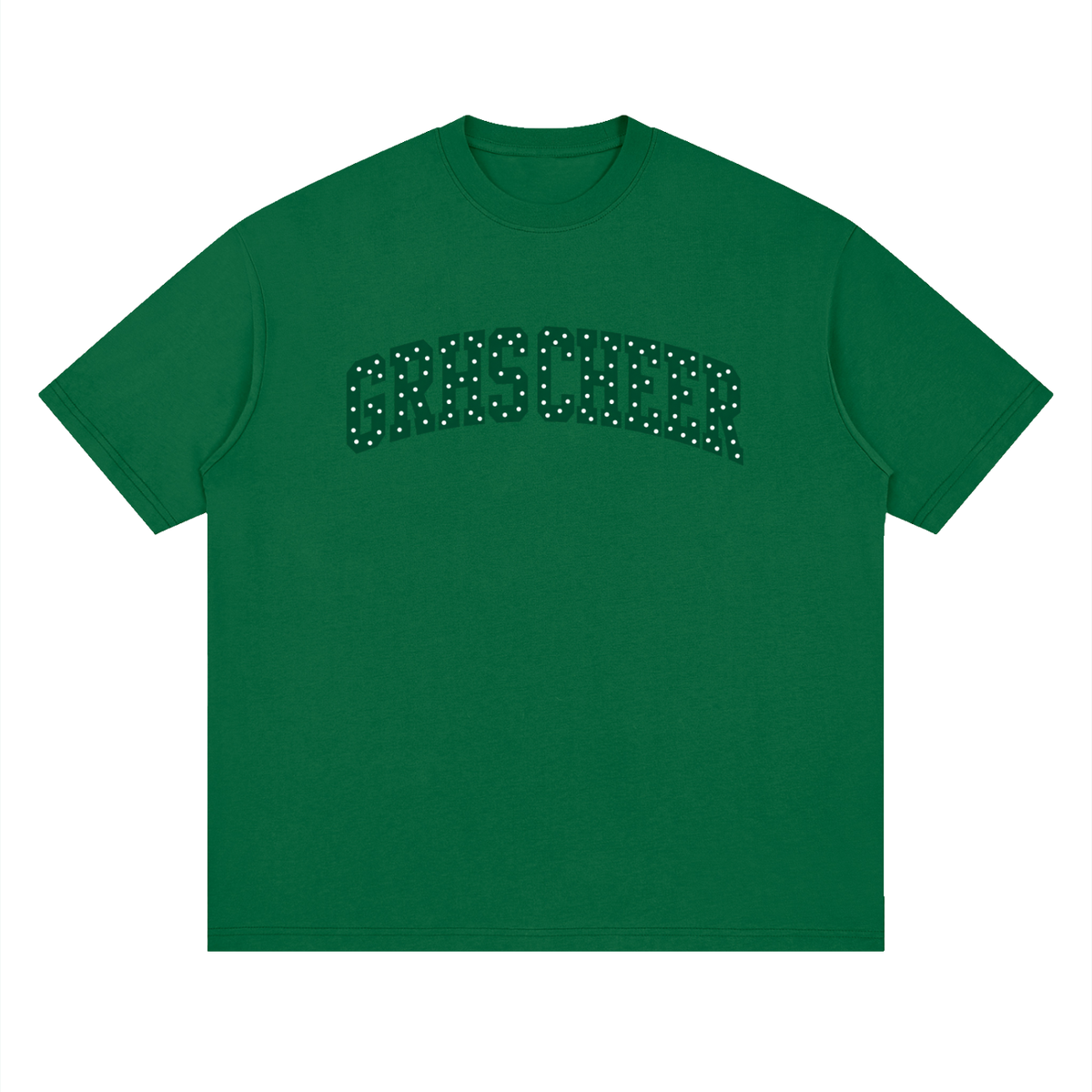 Polka Dot Green River Oversized Drop Shoulder T-Shirt