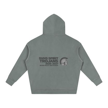 Vector Star Front Silver Valley Oversize Fleeced Hoodie