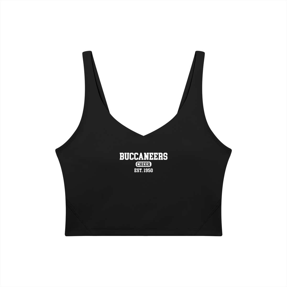 Old School Bellflower Women's V-Neck Yoga Sports Bra