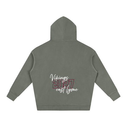 Cursive Front East Lyme Oversize Fleeced Hoodie