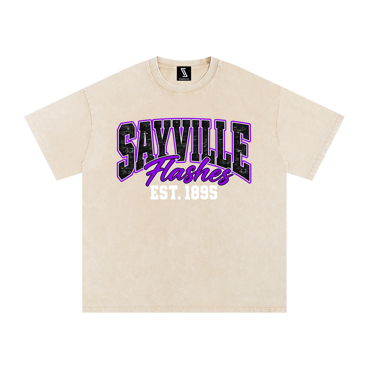 Vintage Snow Washed Oversized Cotton T-Shirt