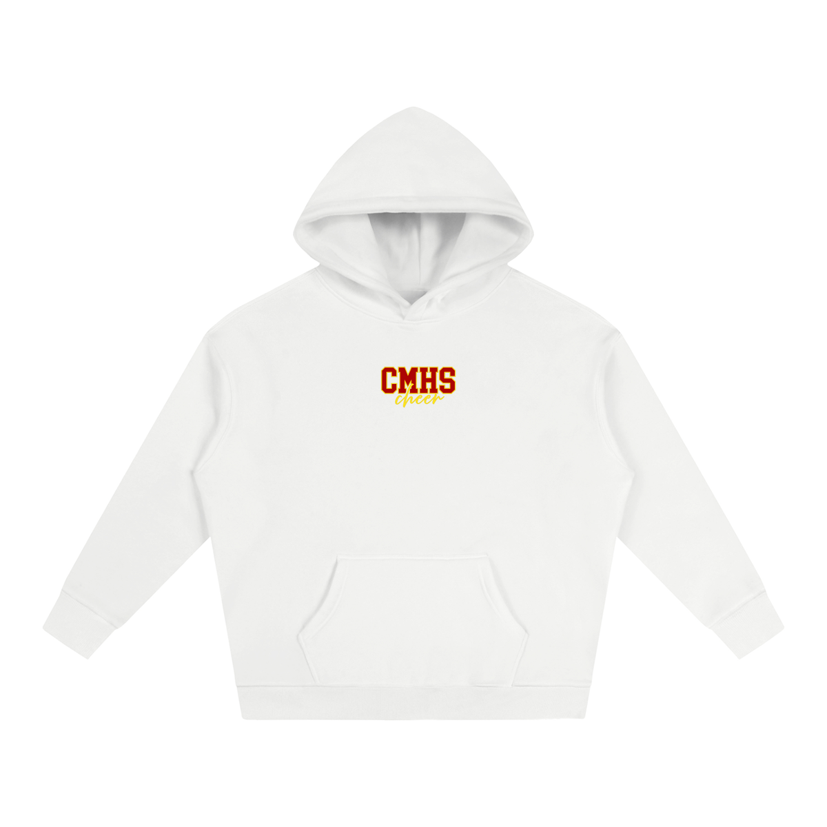 Cursive Front Cardinal Mooney Oversize Fleeced Hoodie