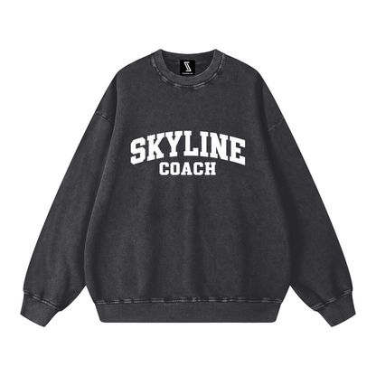 Snow Washed Oversized Sweatshirt