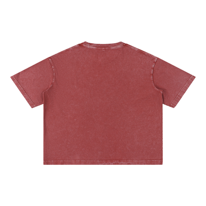 Basic 2 White Simi Valley Mineral Wash Boxy Cotton T-Shirt