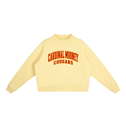 Basic 2 Cardinal Mooney Essential Fleece Mock-Neck Crew Sweatshirt