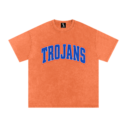 Snow Washed Oversized Cotton T-Shirt