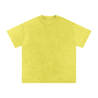 Snow Washed Oversized Cotton T-Shirt