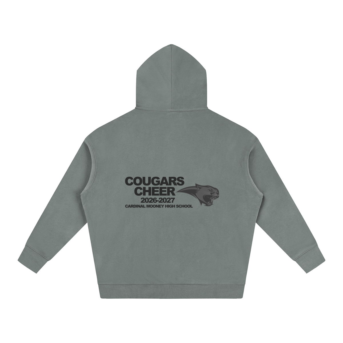 Vector Star Front Cardinal Mooney Oversize Fleeced Hoodie