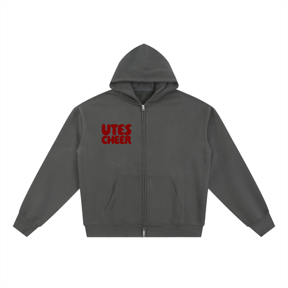 Star Utes Zip-Through Boxy Fleece Hoodie