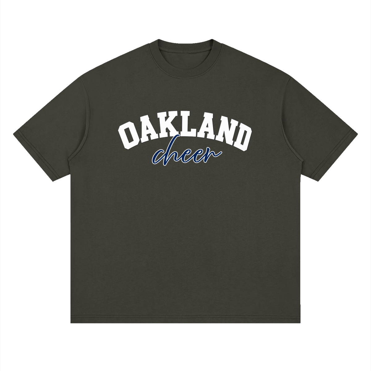 Cursive Oakland Middle Oversized Drop Shoulder T-Shirt