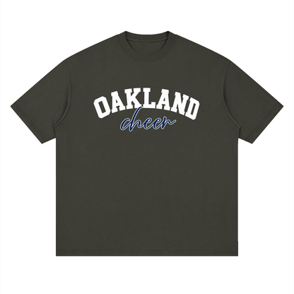Cursive Oakland Middle Oversized Drop Shoulder T-Shirt