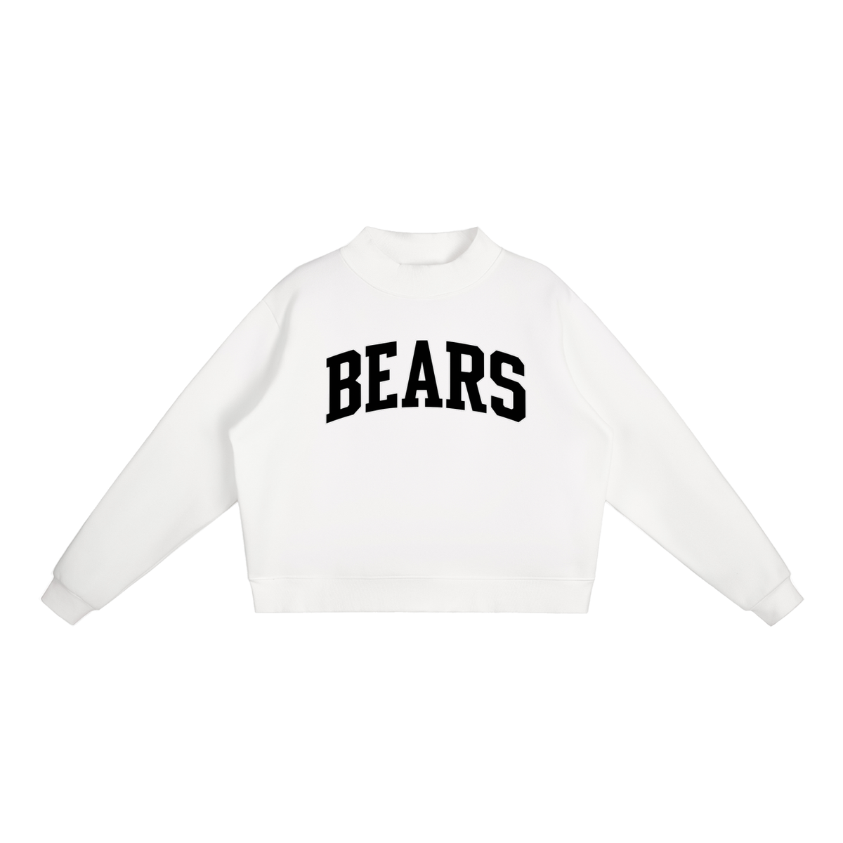 Essential Fleece Mock-Neck Crew Sweatshirt
