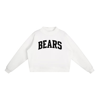Essential Fleece Mock-Neck Crew Sweatshirt