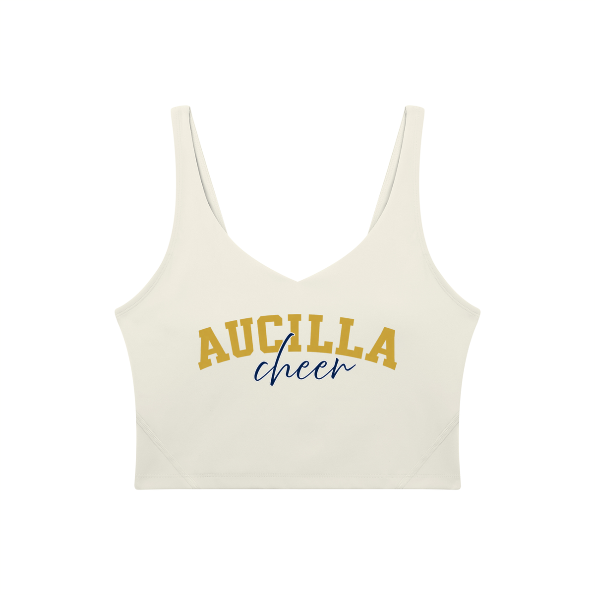 Cursive Aucilla Women's V-Neck Yoga Sports Bra