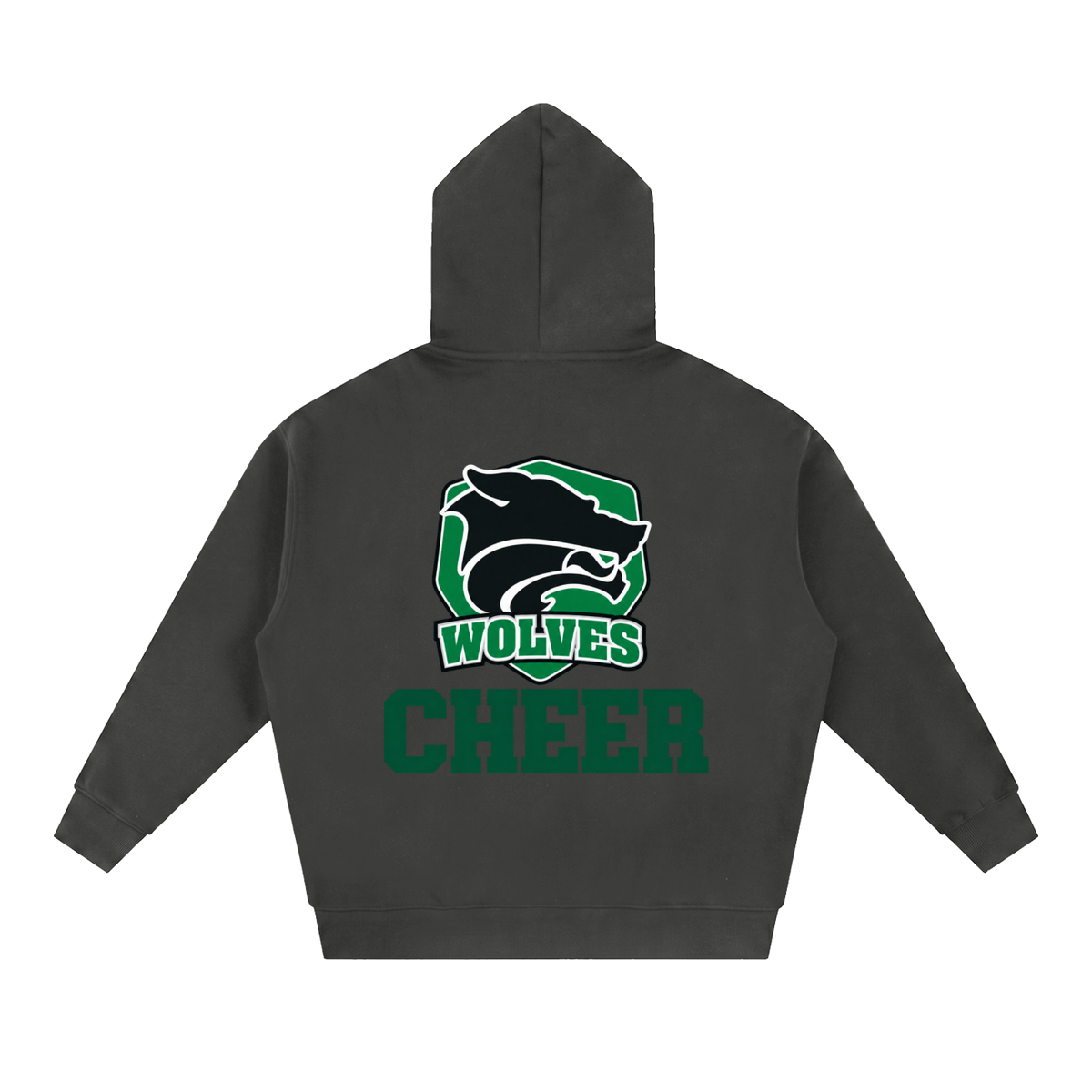 Simple Green River Essential Oversized Fleece Boxy Hoodie