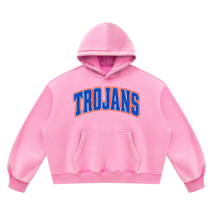 Unisex Vintage Wash Boxy Fleece Hoodie