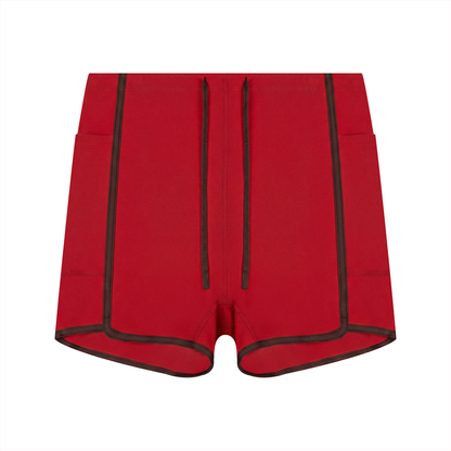 Strive High Rise Color Block Shorts