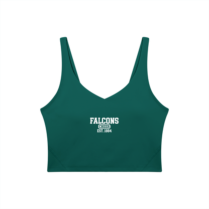 Old School St Vincent Ferrer Women's V-Neck Yoga Sports Bra