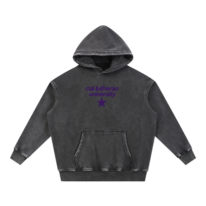Big Star Cal Lutheran Snow Wash Fleece Oversize Hoodie