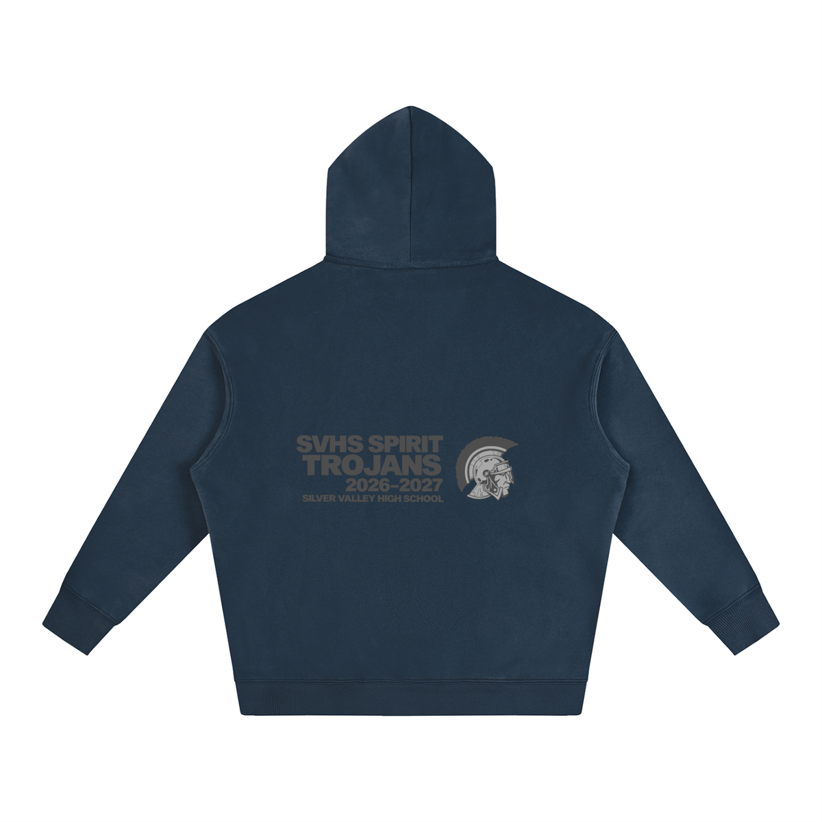 Vector Star Front Silver Valley Oversize Fleeced Hoodie