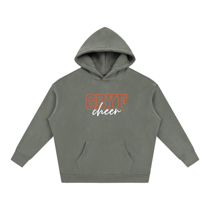 Cursive Front Green Bulldogs Oversize Fleeced Hoodie