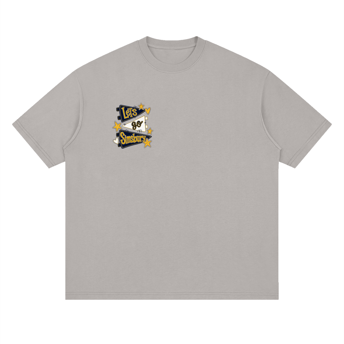 Lets Go Simsbury Oversized Drop Shoulder T-Shirt