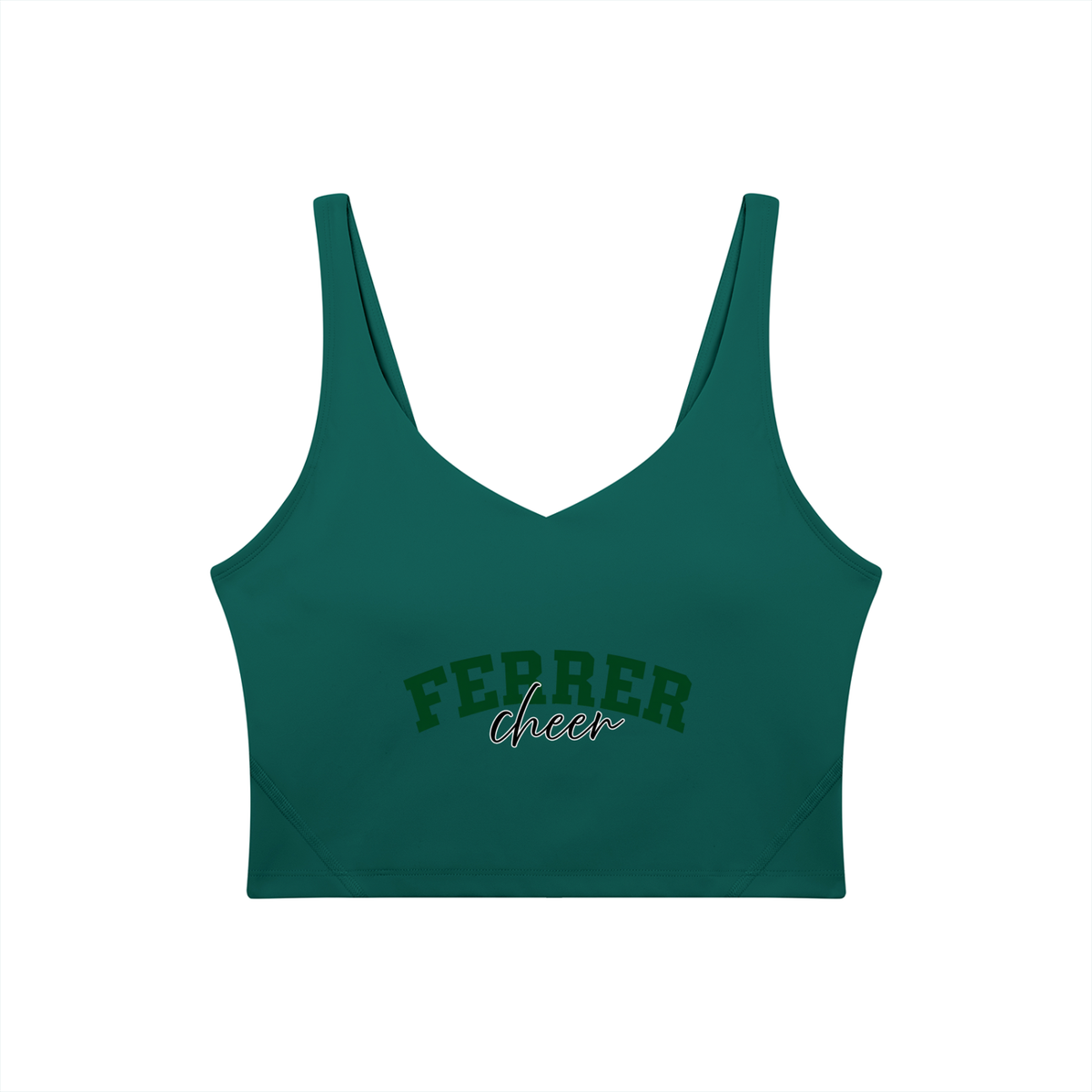 Cursive St Vincent Ferrer Women's V-Neck Yoga Sports Bra