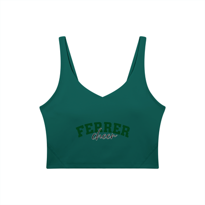 Cursive St Vincent Ferrer Women's V-Neck Yoga Sports Bra