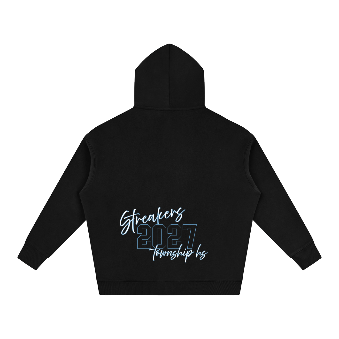 Oversized Cursive Hoodie