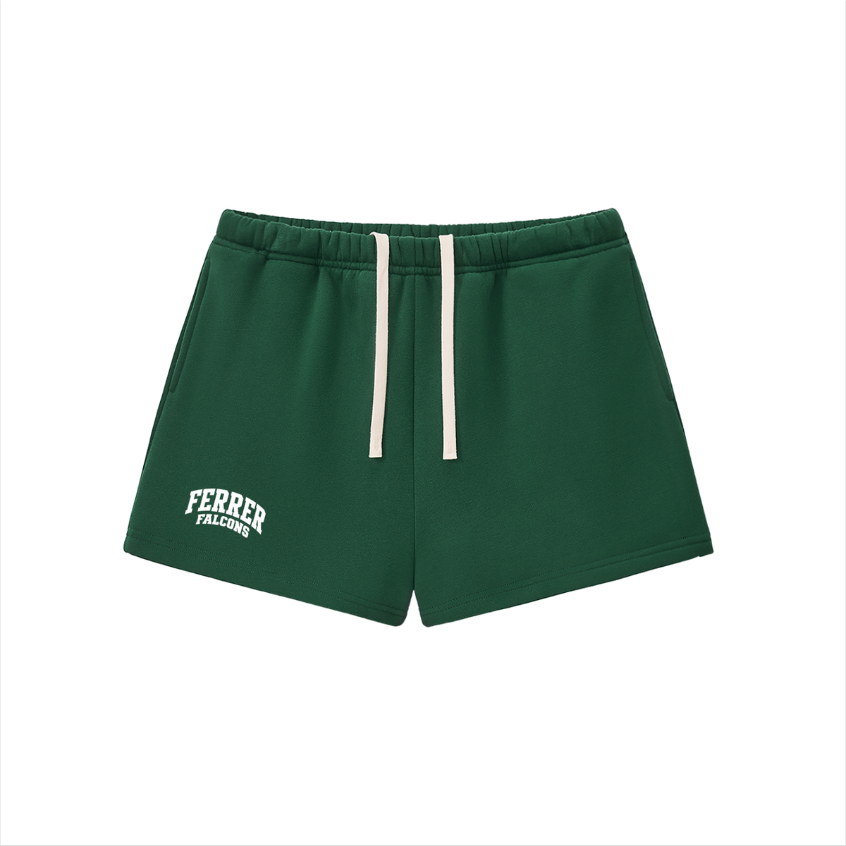 Basic 2 White St Vincent Ferrer Essential Fleece Drawstring Sweatshorts