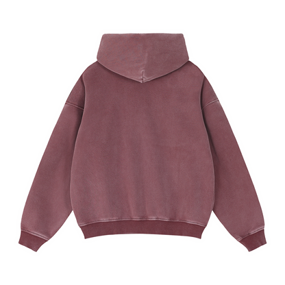 Zip-Through Boxy Fleece Hoodie