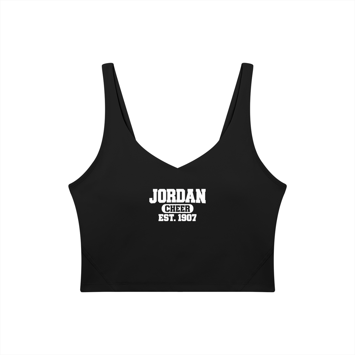 Old School Jordan Women's V-Neck Yoga Sports Bra