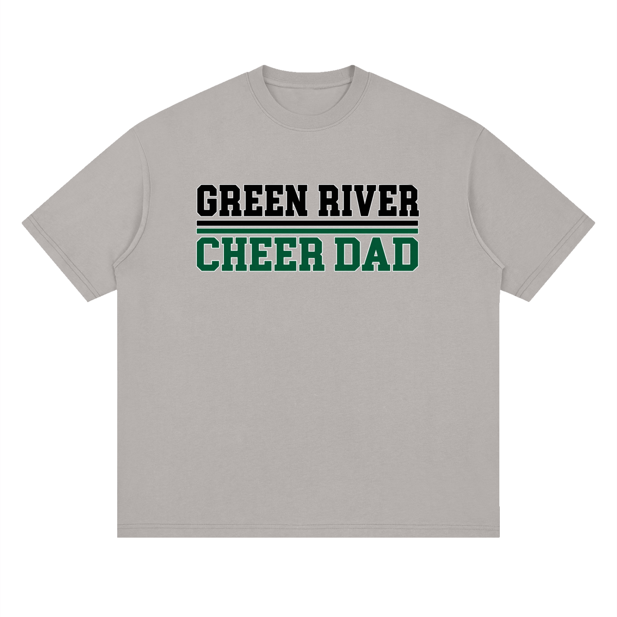 Dad Green River Oversized Drop Shoulder T-Shirt