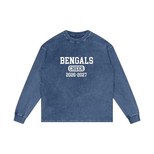 Acid Wash Oversize Long Sleeve T-Shirt
