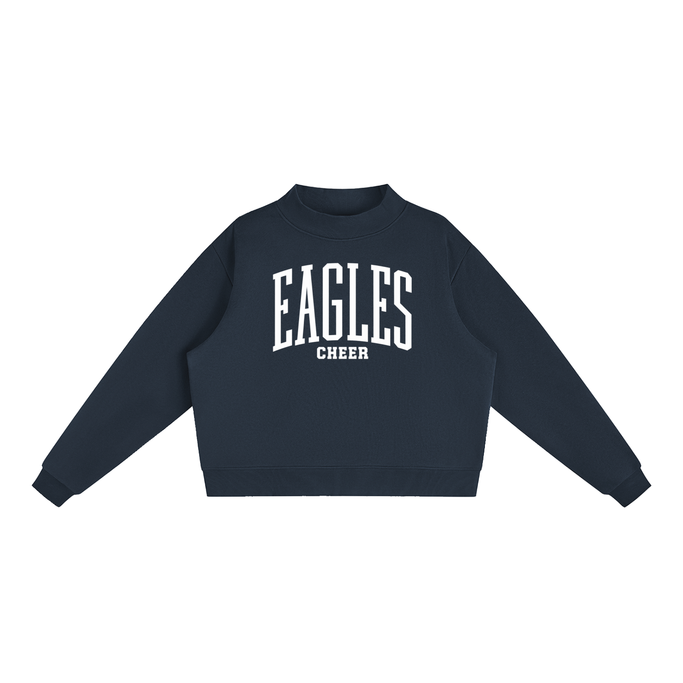 Essential Fleece Mock-Neck Crew Sweatshirt