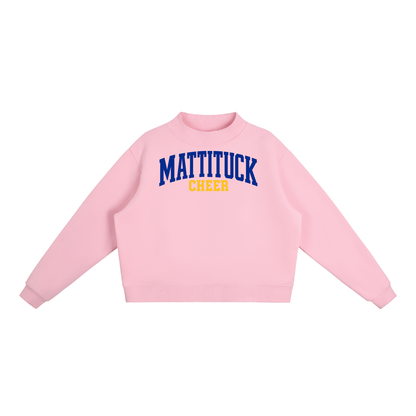 Basic 1 Mattituck Essential Fleece Mock-Neck Crew Sweatshirt