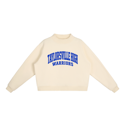 Basic 2 Taylorsville Essential Fleece Mock-Neck Crew Sweatshirt