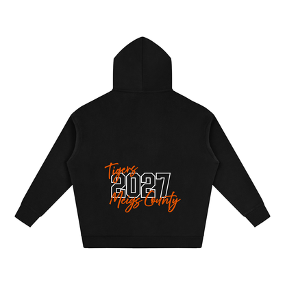 Cursive Front Meigs County Oversize Fleeced Hoodie