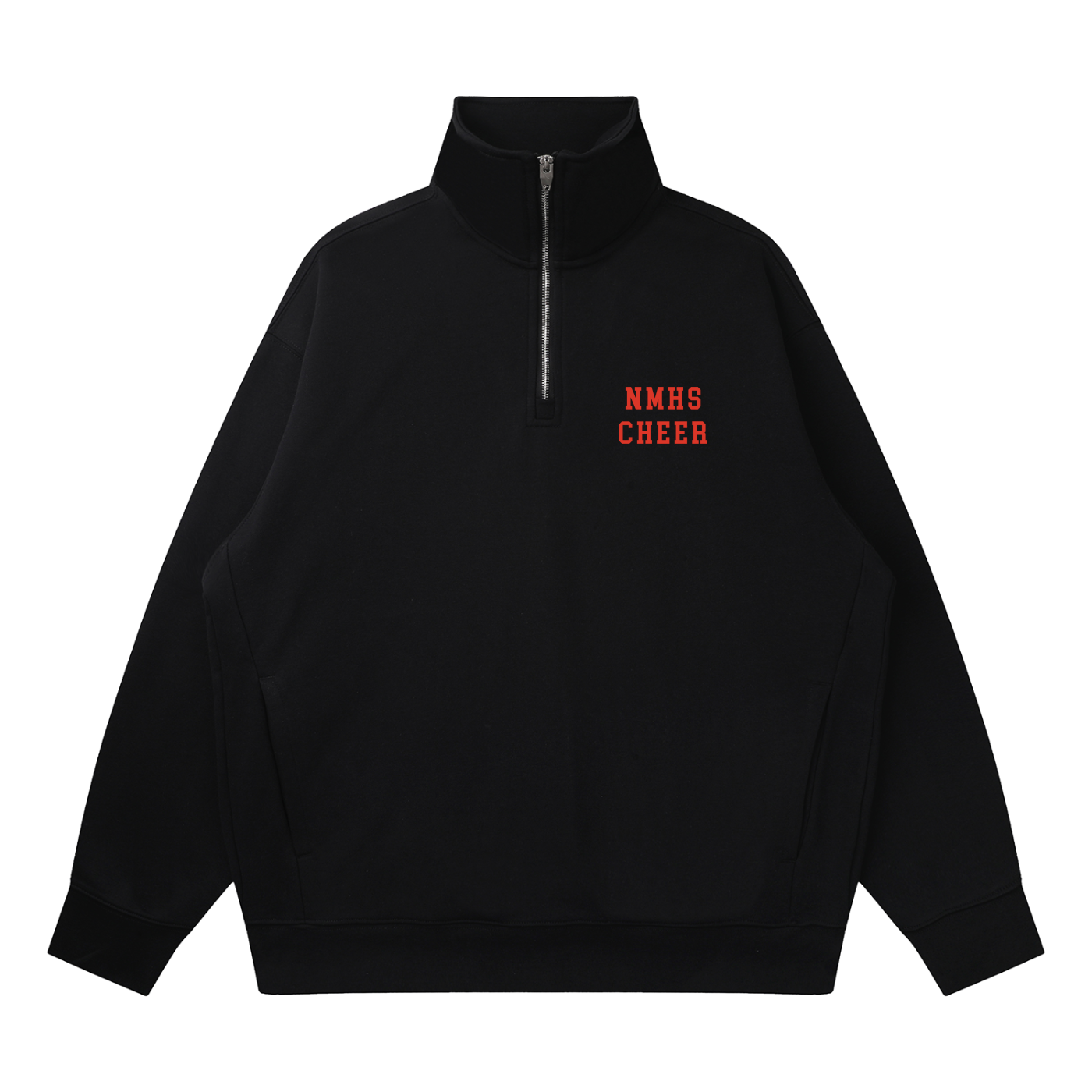 Quarter-Zip Drop Shoulder Sweatshirt