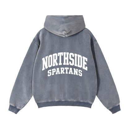 Zip-Through Boxy Fleece Hoodie