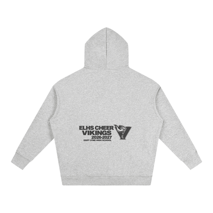 Vector Star Front East Lyme Oversize Fleeced Hoodie