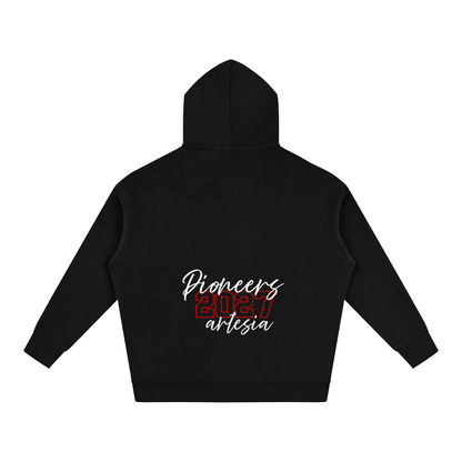 Cursive Front Artesia Oversize Fleeced Hoodie